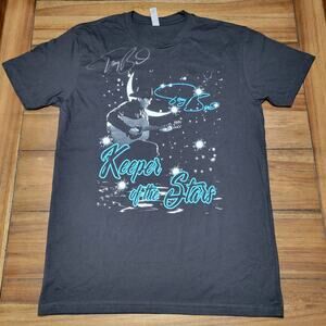 Tracy Byrd Black Unisex Tee "Keeper Of The Stars" w/ Autograph - Size Medium